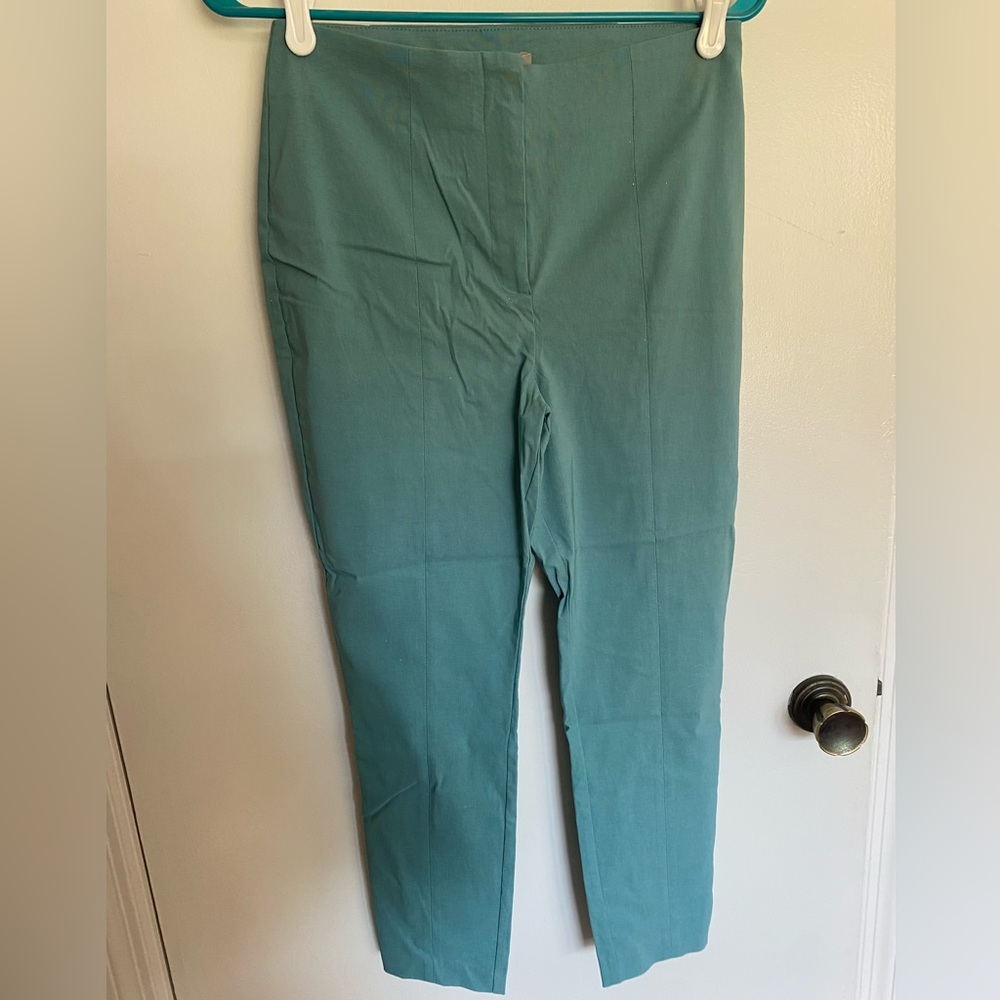 Robin Blue Work Pants ASOS 6 Petite High Waisted Skinny fit